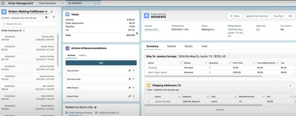 Enable the Salesforce Order Management